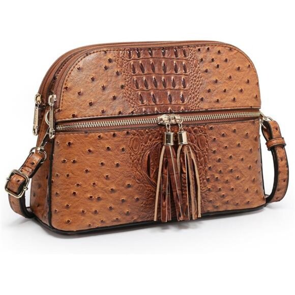 Women Tassel Zipper Pocket Crossbody Bag Shoulder Purse Fashion Travel main image 6